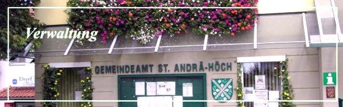 Banner Gemeindeamt St. Andrä-Höch