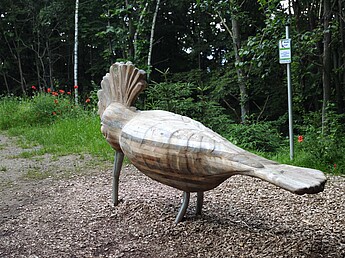 Der Wiedehopf - eine Holzfigur zum bespielen